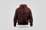 Be Behind Hoodie Dark Red Front